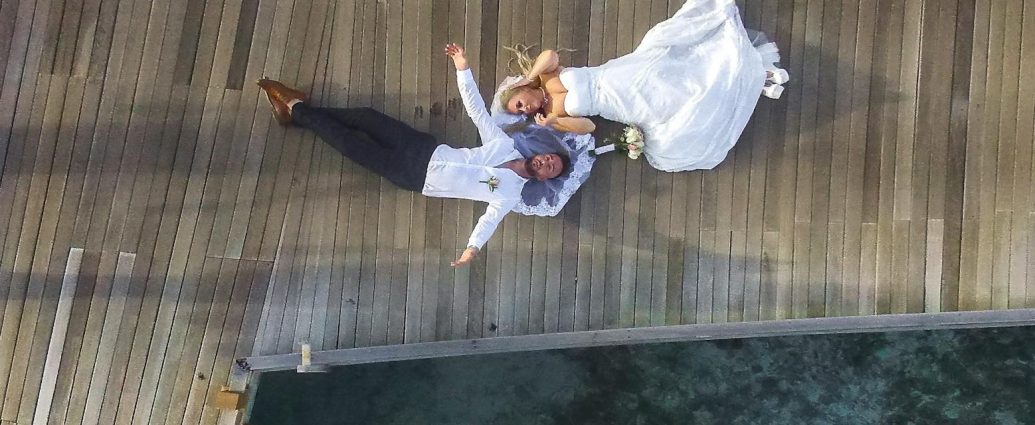 photo mariage par drone